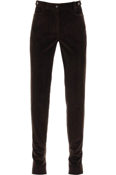 Dolce & Gabbana Pants & Shorts for Women Dolce & Gabbana Bell-bottom Corduroy Pants