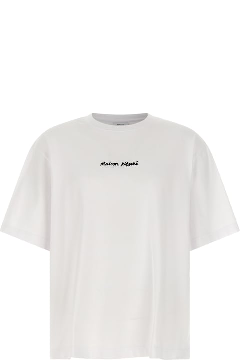 Homeware Maison Kitsuné Logo Embroidery T-shirt Maison Kitsuné
