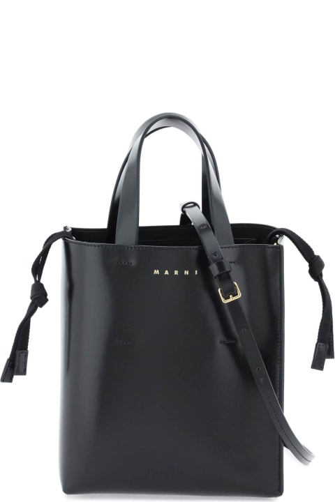 ウィメンズ Marniのバッグ Marni Black Leather Museo Handbag