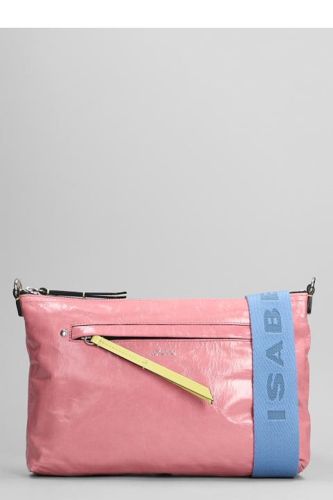Nessah Shoulder Bag In Rose-pink Leather
