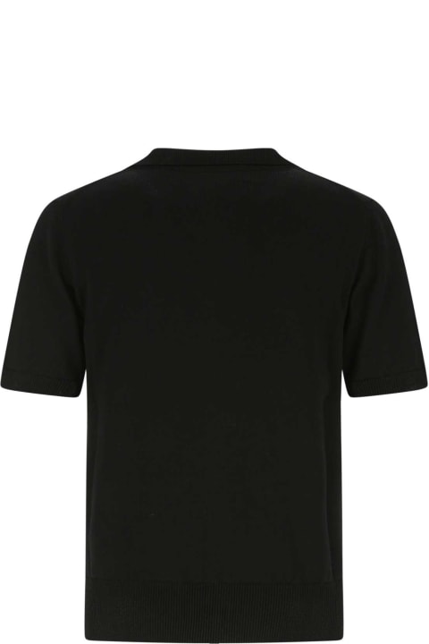 PT01 Clothing for Men PT01 Black Cotton Blend Cardigan