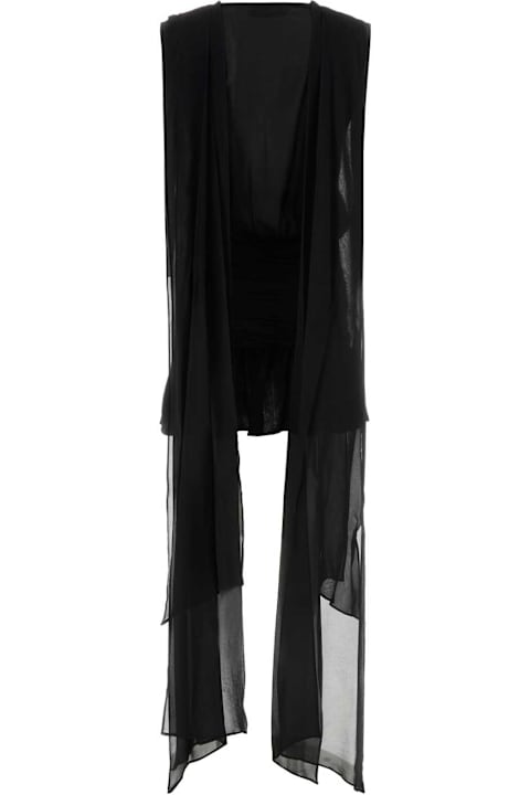 Blumarine for Men Blumarine Black Georgette Mini Dress