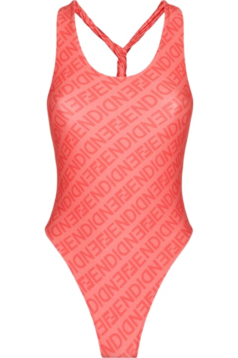 Fendi FF Motif One-Piece Swimsuit