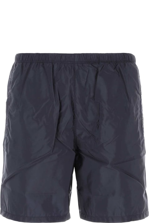 Swimwear for Women Prada Midnight Blue Nylon Swimming Shorts