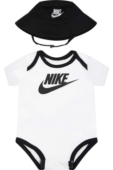 Bodysuits & Sets for Baby Girls Nike White Set For Baby Kids With Iconic Swoosh