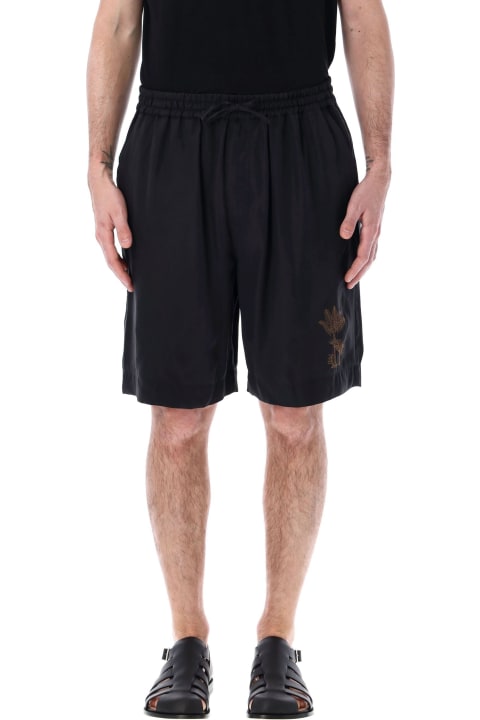 Pants for Men Emporio Armani Embroidered Bermuda