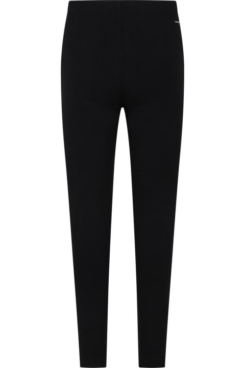 ملابس تحتية لـ بنات Calvin Klein Black Leggings For Girl With Logo