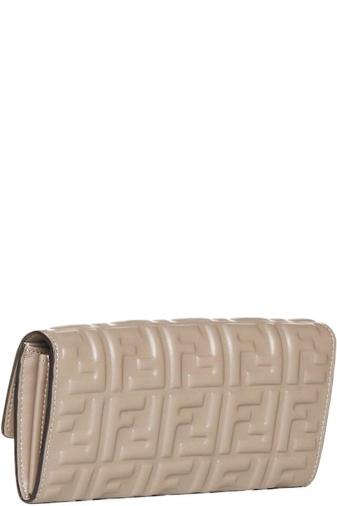 Homeware Fendi Ff Motif Baguette Continental Chain-linked Wallet