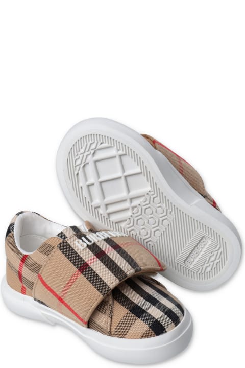 Burberry Shoes for Baby Boys Burberry Burberry Sneakers Vintage Check In Tela Di Cotone Baby Boy