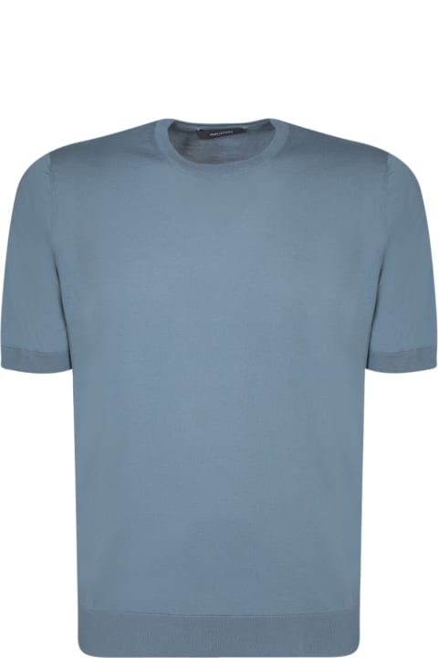 Tagliatore for Men Tagliatore Short Sleeves Petrol T-shirt
