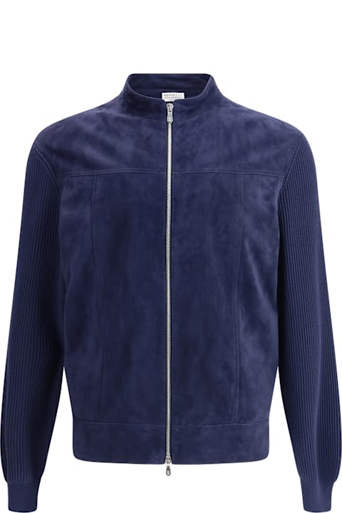 Coats & Jackets for Men Brunello Cucinelli Leather Jacket