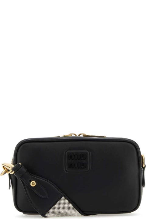Miu Miu Bags for Women Miu Miu Black Leather Crossbody Bag