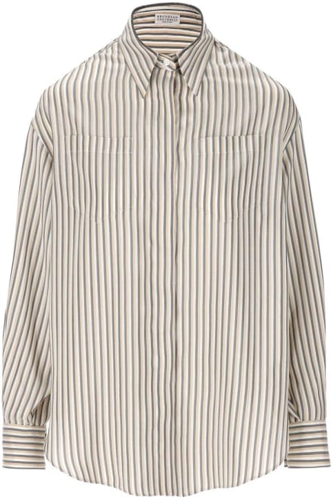 Topwear for Women Brunello Cucinelli Striped Shirt