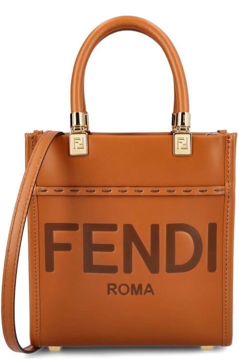 Fendi Totes for Women Fendi Mini Sunshine Shopper Bag