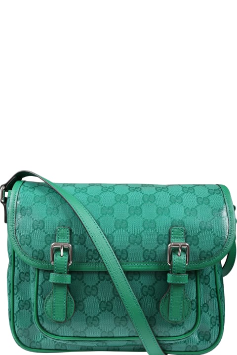 ガールズ Gucciのアクセサリー＆ギフト Gucci Green Bag For Girl With Gg Motif