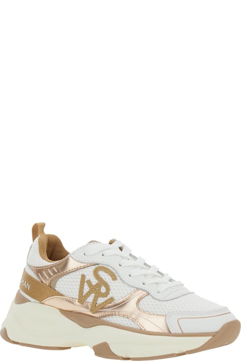 Stuart Weitzman Sneakers for Women Stuart Weitzman Multicolor Sneakers With Logo Embroidery On The Side And Logo Patch On The Heel In Leather And Mesh Woman