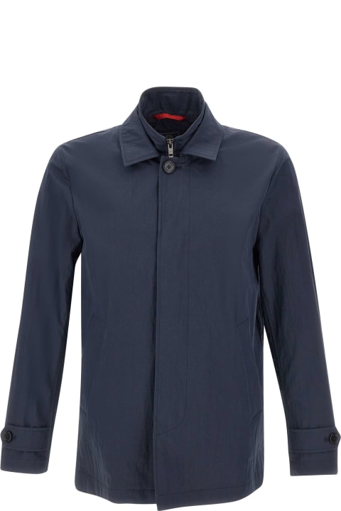 Fay Coats & Jackets for Men Fay Short Blue Morning Jacket