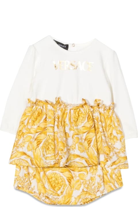 Dresses for Baby Girls Versace M/l Baroque Dress With Coulottes