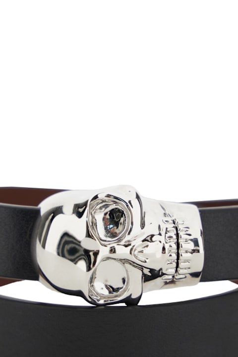 ブレスレット alexander mcqueen SS25 SKULL DOUBLE WRAP (816676 1A0UM1000) Alexander McQueen Skull Double Wrap | italist