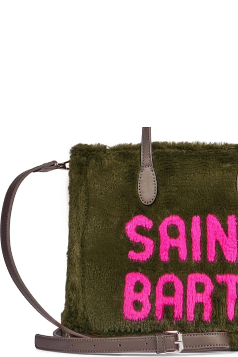 Homeware MC2 Saint Barth Vivian Green Faux Fur Handbag