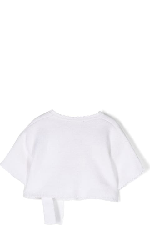 Homeware Il Gufo Cross Cardigan With Short Sleeves