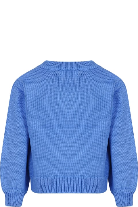 ガールズ Moloのニットウェア＆スウェットシャツ Molo Light Blue Sweater For Girl
