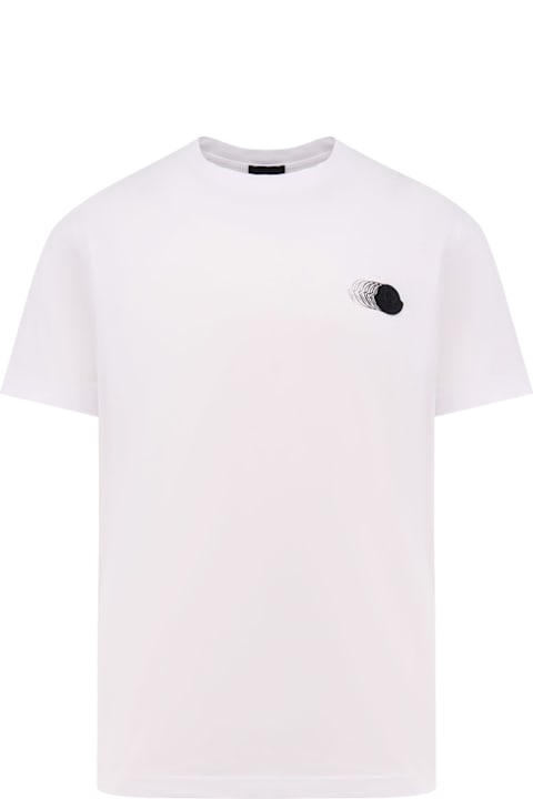 Clothing for Men Moncler Cotton T-shirt With Frontal Logo