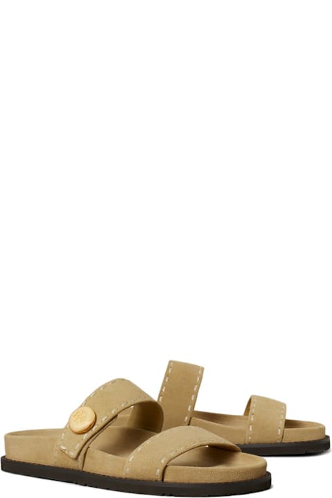 Tory Burch Romy Sport Leather Slides