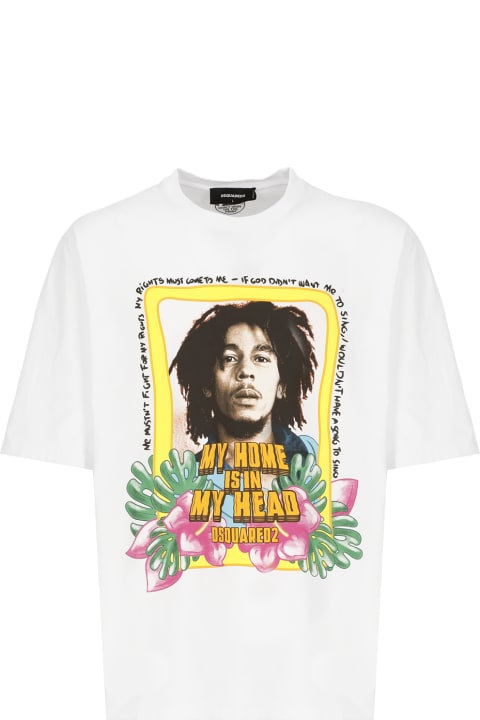 Dsquared2 Men Dsquared2 Bob Marley Skater T-shirt