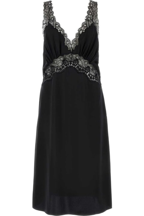 Sale for Women Saint Laurent Black Satin Slip Dress