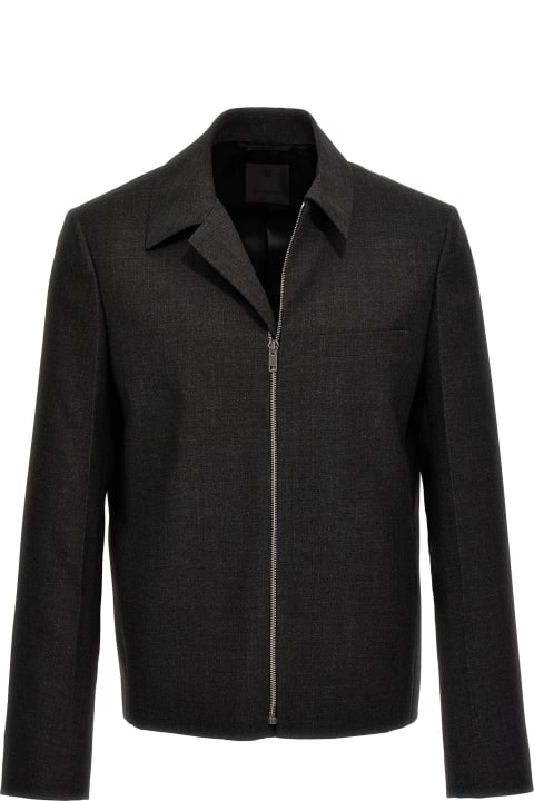 メンズ Givenchyのコート＆ジャケット Givenchy Wool Zipped Jacket