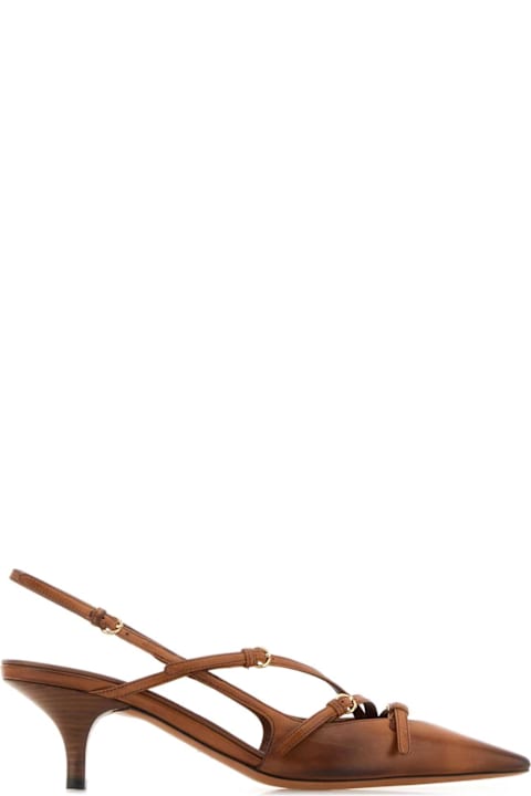 Miu Miu Camel Leather Pumps
