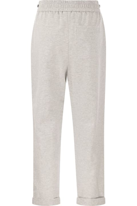 Brunello Cucinelli Pants & Shorts for Women Brunello Cucinelli Cotton Fleece Trousers