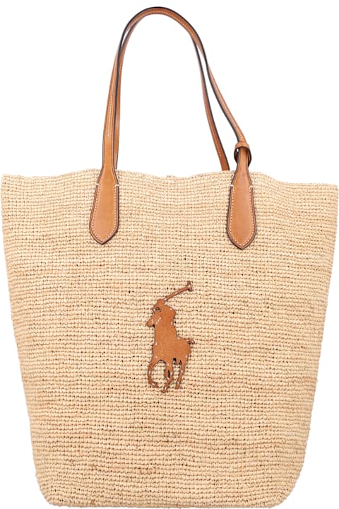 Homeware Polo Ralph Lauren Big Pony Raffia Large Tote