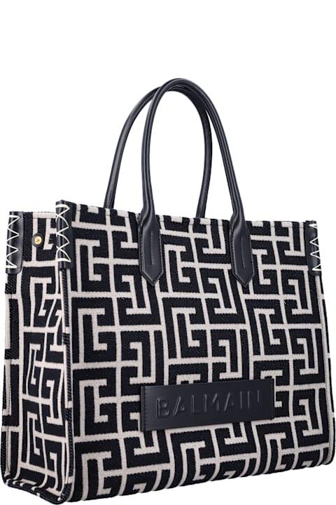 Balmain Totes for Women Balmain B Army Shopper Medium Monogram
