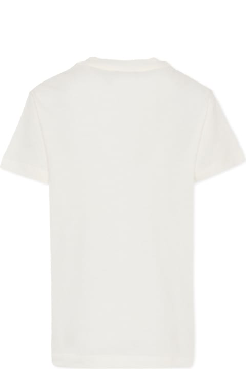Homeware Fendi White T-shirt For Kids With Logo