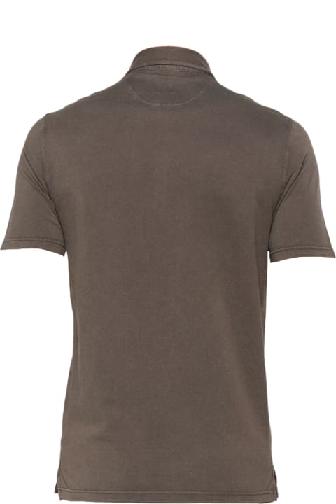 Fedeli for Men Fedeli Brown Cotton Polo Shirt