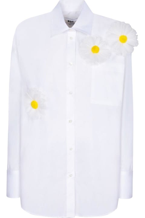 MSGM for Women MSGM Daisy Detailed Long Sleeved Buttoned Shirt
