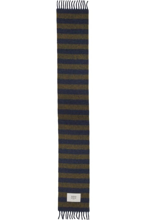 Scarves for Men Maison Kitsuné Scarf With Stripe Pattern