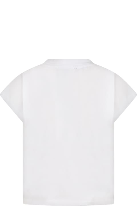 Fashion for Kids DKNY White T-shirt For Girl With Logo
