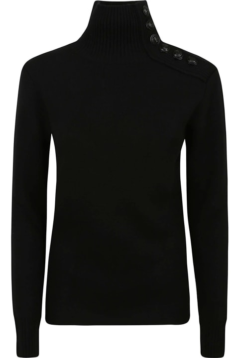 Paco Rabanne Sweaters for Women Paco Rabanne Buttoned Shoulder Jumper