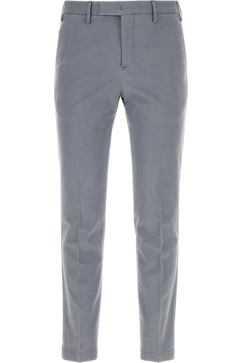 PT01 Clothing for Men PT01 Grey Stretch Cotton Blend Pant