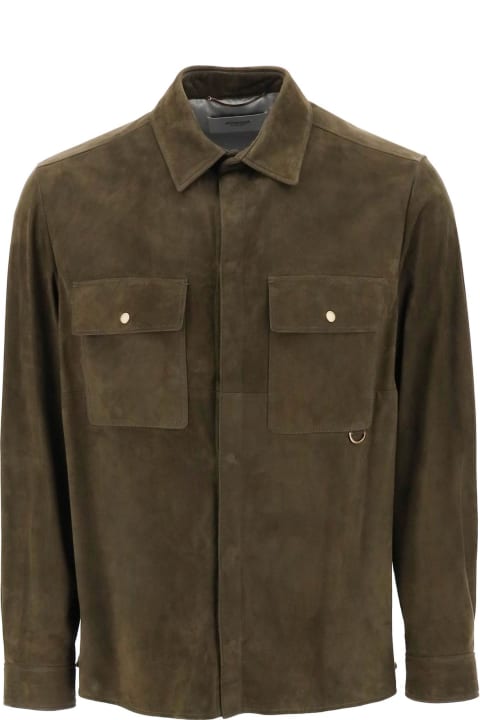 Suede Leather Overshirt