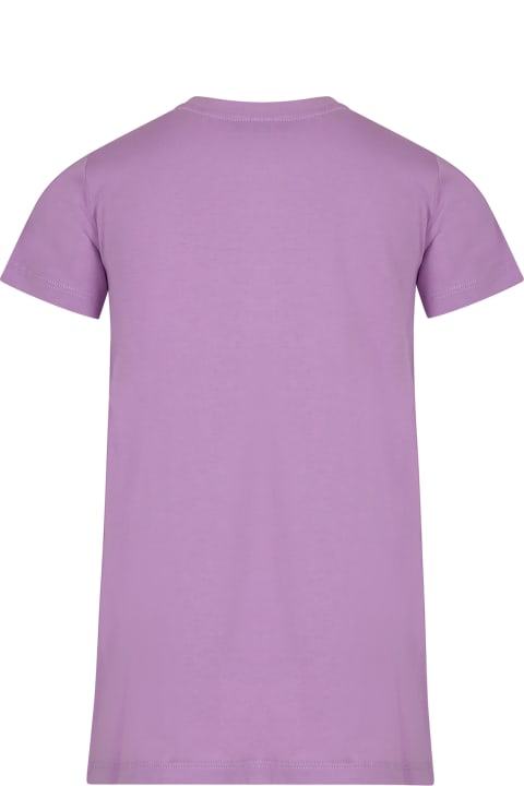 Homeware Stella McCartney Kids Purple Dress For Girl With Star