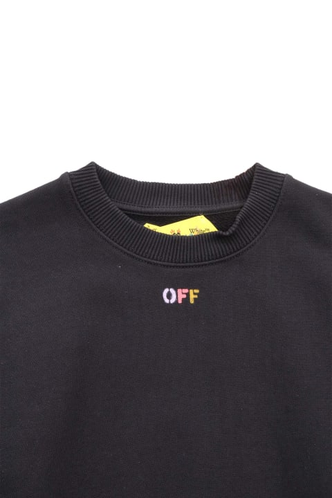 Sale for Girls Off-White Black Sweatshirt With Logo