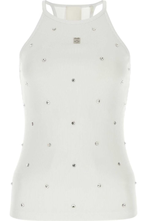 Givenchy Fleeces & Tracksuits for Women Givenchy White Stretch Viscose Blend Tank Top