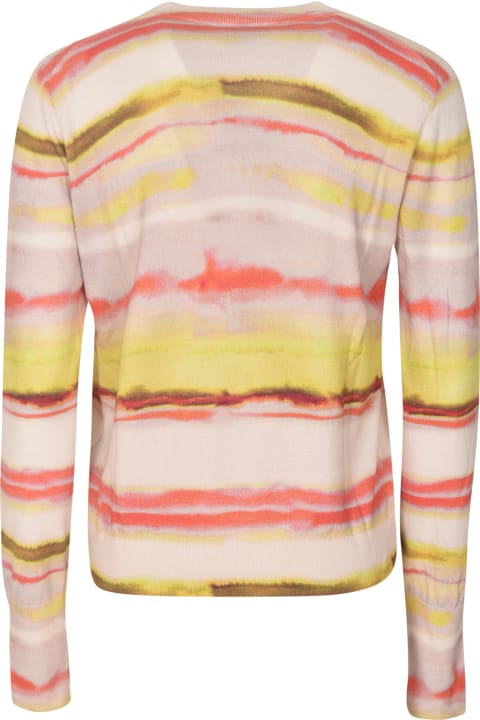 Paul Smith Sweaters for Women Paul Smith Stripe Pattern Tie-dye Cardigan