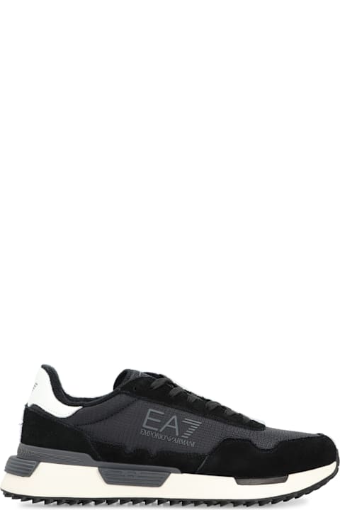 EA7 for Women EA7 Leather And Fabric Low-top Sneakers