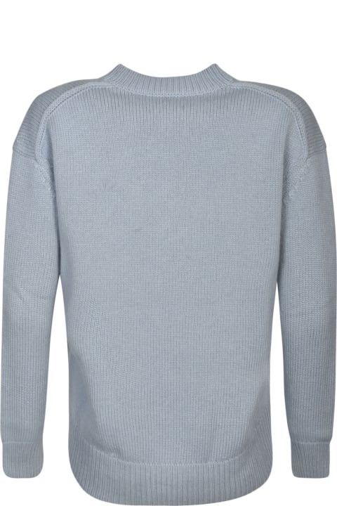 'S Max Mara Clothing for Women 'S Max Mara Rib Trim Plain Knit Sweater