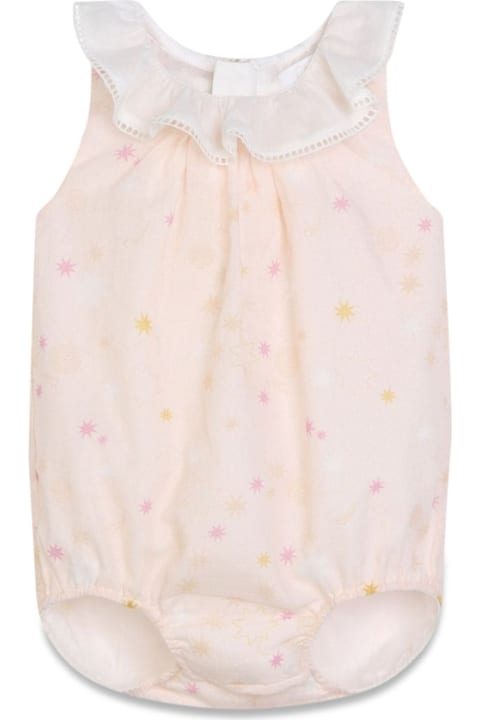 Chloé Bodysuits & Sets for Baby Girls Chloé Pagliaccetto+cappello